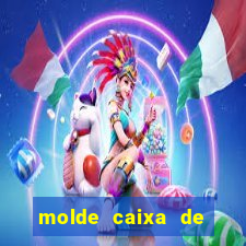 molde caixa de baralho png